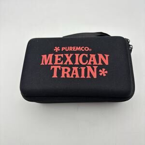 Puremco Mexican Train Family Domino Game in Zipper Travel Case NEW